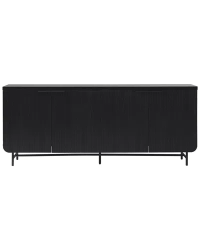 Walker Edison 69in Scandinavian 4-door Sideboard In Black