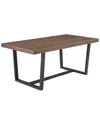 Walker Edison Rectangular Wood-top Dining Table