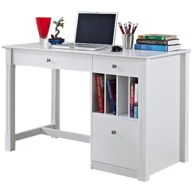 Walker Edison Augstana Desk In White