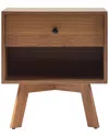 Walker Edison Mid-century Modern 20in 1-drawer Nightstand In Brown