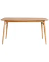 Walker Edison Mid-century Modern 59in Wood Tapered Legs Dining Table