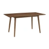 Walker Edison Mid Century Modern 60" Dining Table In Brown