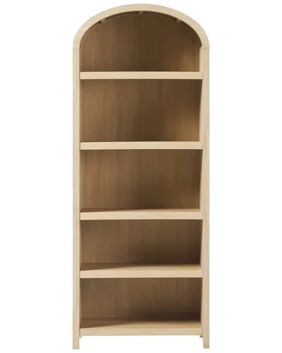 Walker Edison Modern 5-shelf Open Arched Bookshelf In Brown