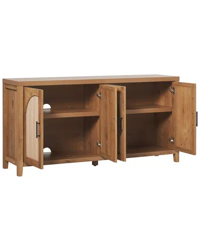Walker Edison Modern 60in Reeded Sideboard With Arched Doors