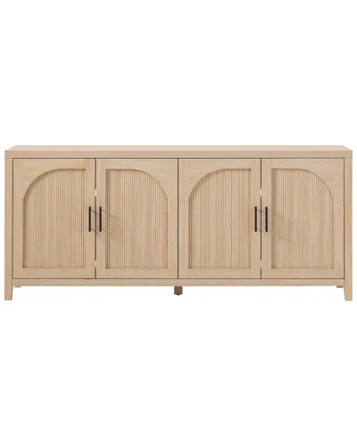 Walker Edison Modern 70in Reeded Sideboard With Arched Doors