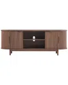 Walker Edison Modern Reeded 60in Tv Stand With Open Storage In Brown