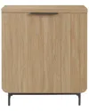 Walker Edison Modern Scandi Fluted-door Storage Console In Brown