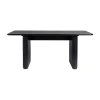 Walker Edison Rectangular Wood-top Dining Table In Black