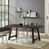 Walker Edison Rectangular Wood-top Dining Table In Brown