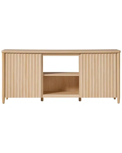 WALKER EDISON WALKER EDISON SCANDINAVIAN REEDED TV STAND WITH STORAGE FOR UP TO 70IN TV