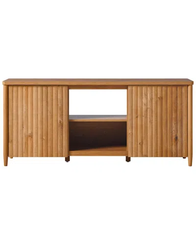 WALKER EDISON WALKER EDISON SCANDINAVIAN REEDED TV STAND WITH STORAGE FOR UP TO 70IN TV