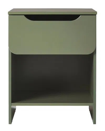 Walker Edison Simple Modern 1-drawer Nightstand In Green