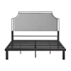 Walker Edison Traditional Metal Bedframe In Black