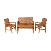 Walker Edison Vincent Collection 4-pc. Lounge Set In Multi