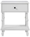 Walker Edison Vivienne  Ez Assembly ™ Premium Solid Wood Spindle  1-drawer Nightstand In White