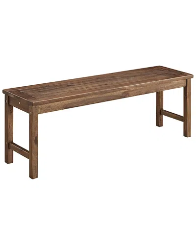 Walker Edison Wood Dining Bench