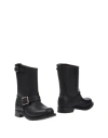 Walker Woman Ankle Boots Black Size 7.5 Soft Leather In Black
