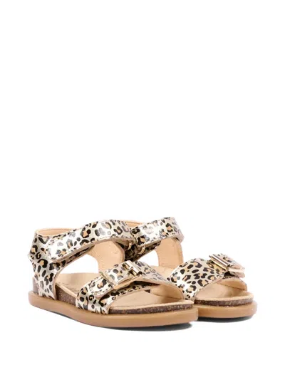 Walkey Kids' Buckle Animal Print Sandals