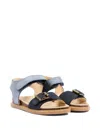 Walkey Buckle Strap Sandals In Blue