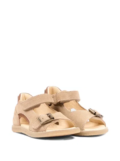 Walkey Kids' Buckle Strap Sandals In Brown