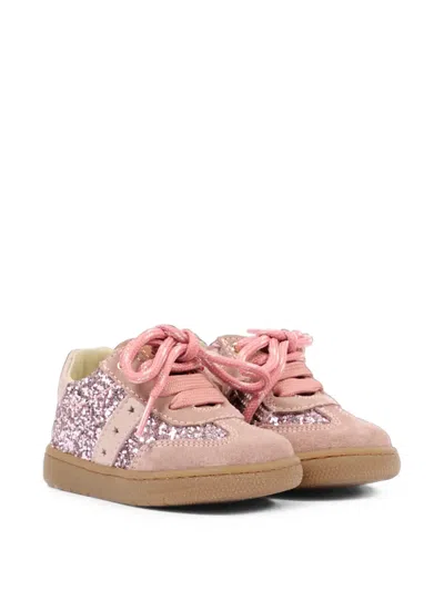Walkey Babies' Glittered Star-detail Sneakers In Pink