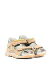 Walkey Strap Leather Sandals In Multi