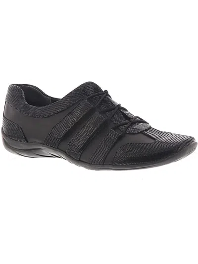 Walking Cradles Audio Womens Faux Leather Trainer Running & Training Shoes In Black