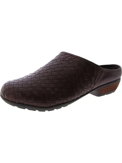Walking Cradles Emerson Womens Leather Slip On Clogs In Red