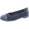 Walking Cradles Felicity Womens Patent Slip On Flats In Blue