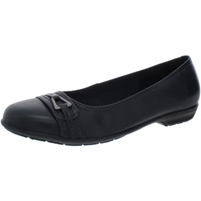 Walking Cradles Flynn Womens Solid Slip On Ballet Flats In Black
