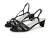 Walking Cradles Leandra Sandals Womens Us 6.5 Black Slingback Block Heel Zpo1757 In Black