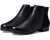 Walking Cradles Lewis Boots Women's Us 10 Black Leather Side Zip Bootie Zpo1442