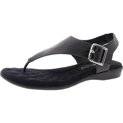 Walking Cradles Noelle Womens Buckle Leather Thong Sandals In Multi