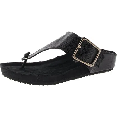 Walking Cradles Phoebe Womens Patent Leather Thong Slide Sandals In Multi