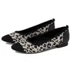 Walking Cradles Women's  Rory Flat Leopard Black Pointed Toe Slip-on Zogg2076 In Multi