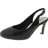 Walking Cradles Womens Buckle Slingback Heels In Black