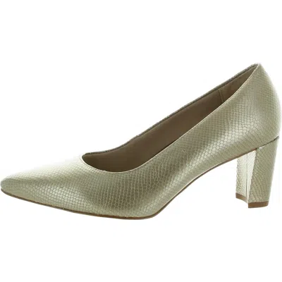 Walking Cradles Womens Textured Leather Pumps In Multi