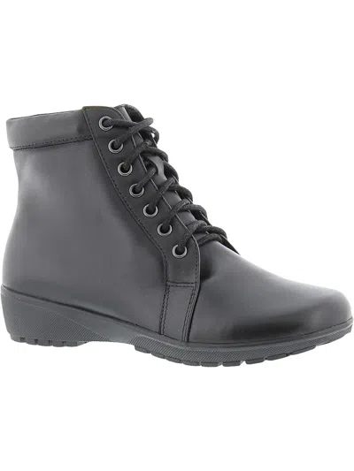 Walking Cradles Ziggy Womens Leather Lace-up Booties In Grey
