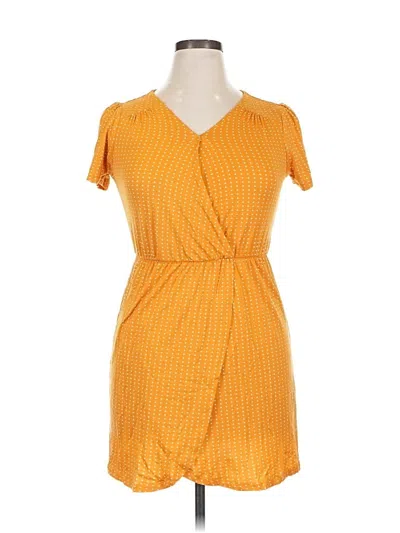 Pre-owned Walking On Sunshine Casual Dress In Yellow