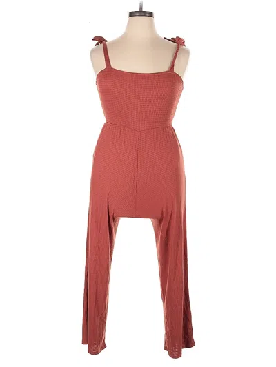 Pre-owned Walking On Sunshine Jumpsuit In Red