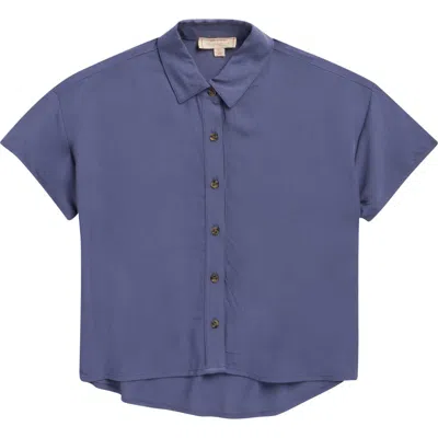 Walking On Sunshine Kids' Button-up Camp Shirt In Blue