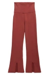 Walking On Sunshine Kids' Cloud Foldover Pants In Red