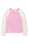 Walking On Sunshine Kids' Cloud Luxe Colorblock Sweatshirt In Animal Print