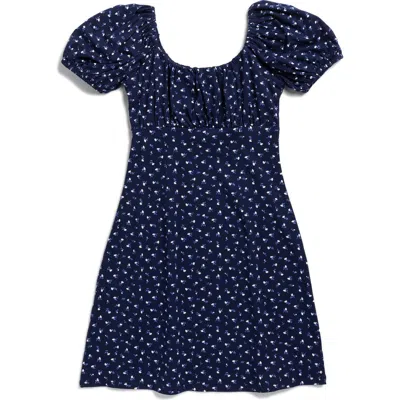 Walking On Sunshine Kids' Emma Babydoll Dress In Blue