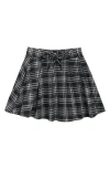Walking On Sunshine Kids' Plaid Pleated Skirt In Multi