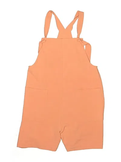 Pre-owned Walking On Sunshine Kids' Romper In Orange