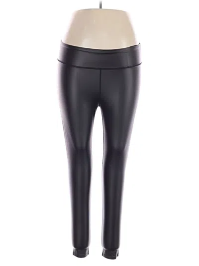Pre-owned Walkpop Faux Leather Pants In Black