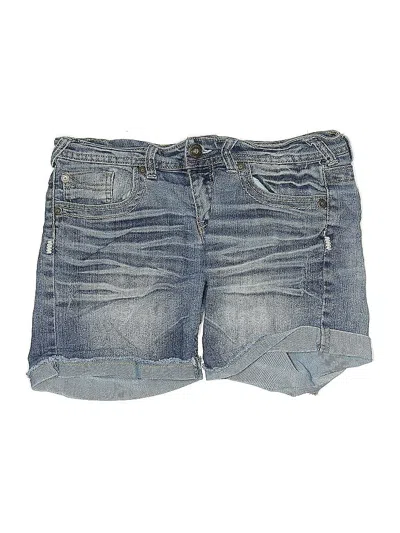 Pre-owned Wall Flower Denim Shorts In Blue