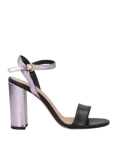 Wall Street Woman Sandals Pink Size 6 Soft Leather