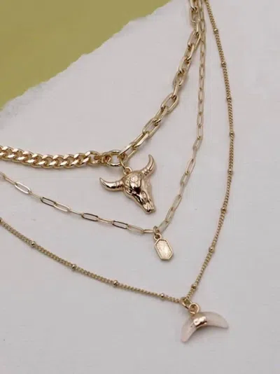 Wall To Wall Women's Western Necklace In Gold